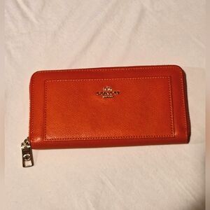 Coach Red Leather Christie Wallet
